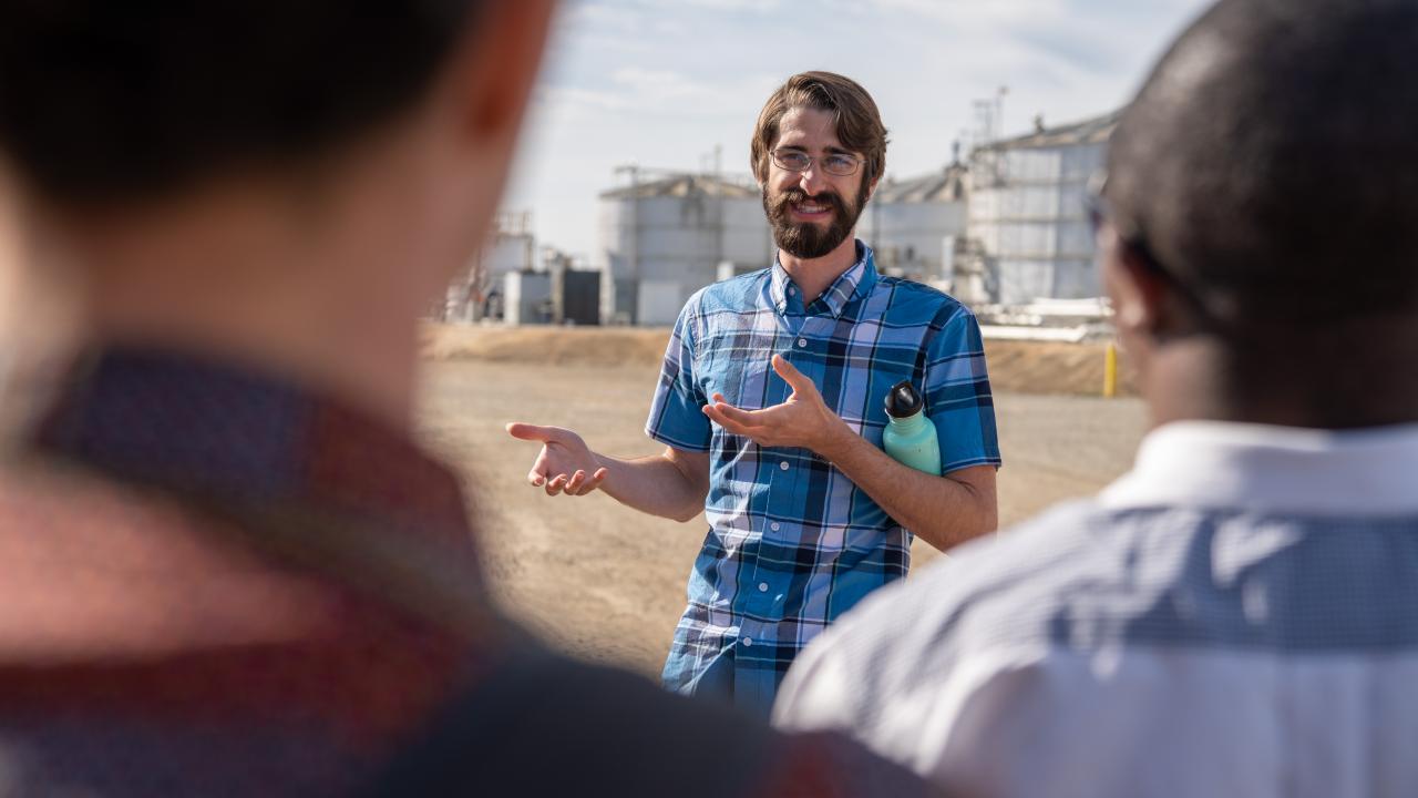 Photo courtesy of Tyler Barzee. uc davis biological agricultural engineering graduate student tyler barzee